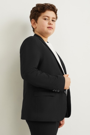 Bundy C&A Extended Sizes Mix-and-match Tailored Stretch Lycra® Dievcenske Čierne | 5098AXLWV