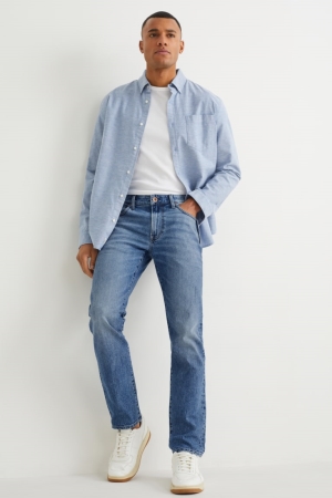 Džínsy C&A Slim Lycra® Panske Modre Svetlo Modre | 1584BXQZS