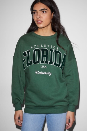 Mikiny C&A Clockhouse Damske Tmavo Zelene | 6513NJFVX