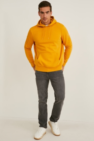 Mikiny C&A Organic Bavlnene Panske Svetlo Oranžové | 2574JQDON