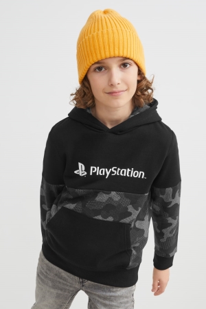 Mikiny S Kapucňou C&A Playstation Dievcenske Čierne | 6192LFUPQ