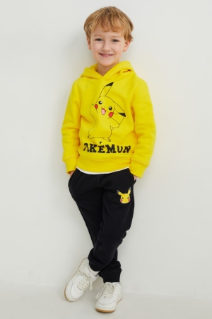 Mikiny S Kapucňou C&A Pokémon Set And Joggers 2 Piece Dievcenske Čierne | 7204OYNAG