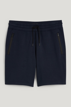 Sortky C&A Sweat Panske Tmavo Modre | 6340TSYJH