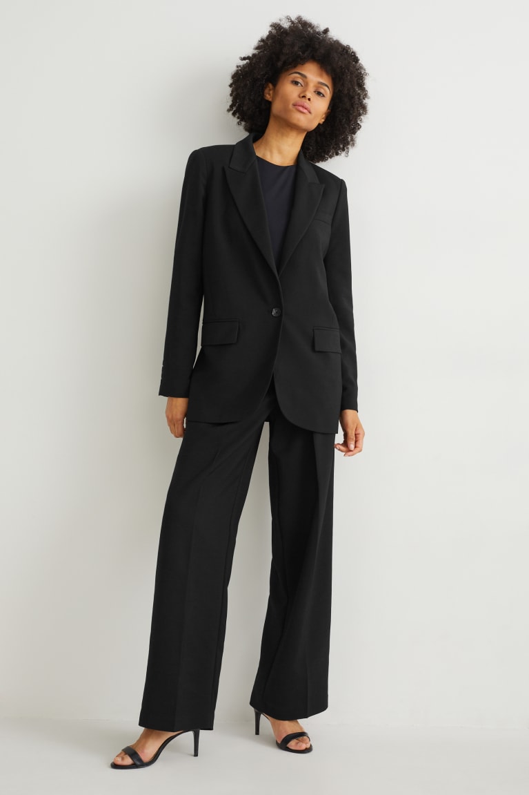 Blejzre C&A Oversized With Recycled Polyester Damske Čierne | 1048GFJXK