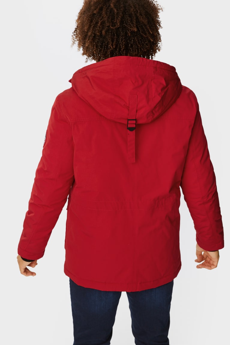 Bundy C&A Clockhouse Parka With Hood Recycled Panske Červené | 9568ECTAM