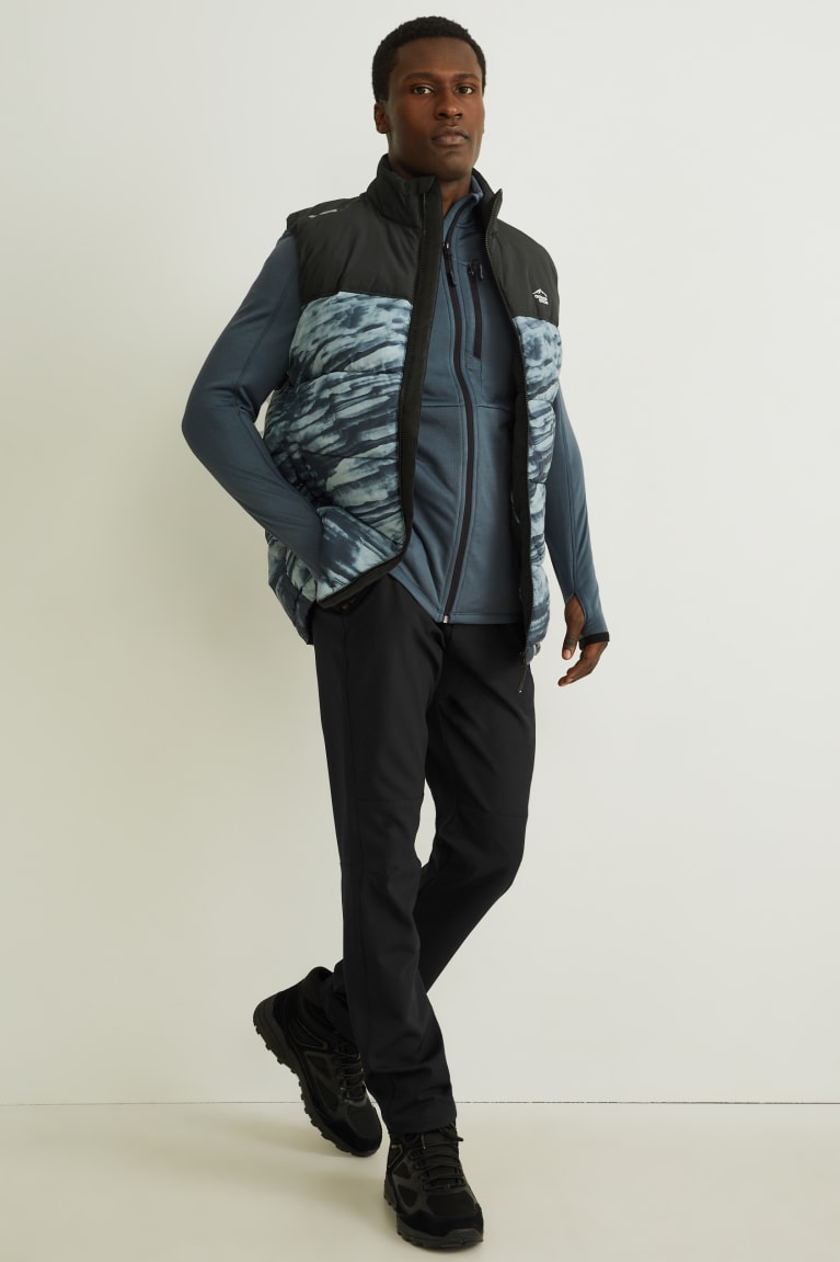 Bundy C&A Outdoorove Panske Tmavo Zelene Siva | 4218FMRPH