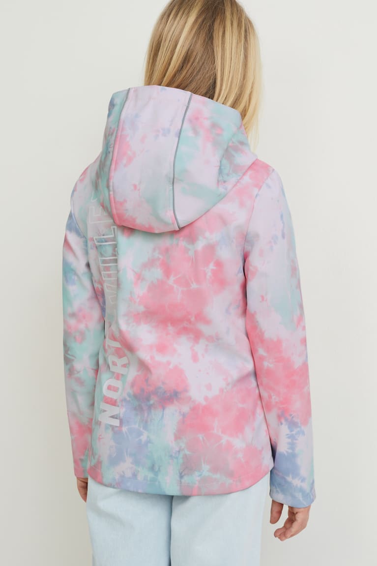 Bundy C&A Softshell With Hood Dievcenske Ruzove | 6358IGJHQ