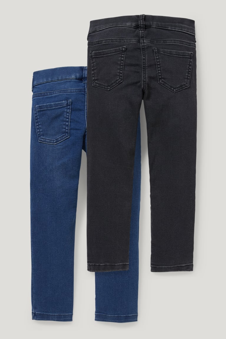 Džínsy C&A Multipack Of 2 Jegging Shiny Dievcenske Čierne | 7235EFMQJ