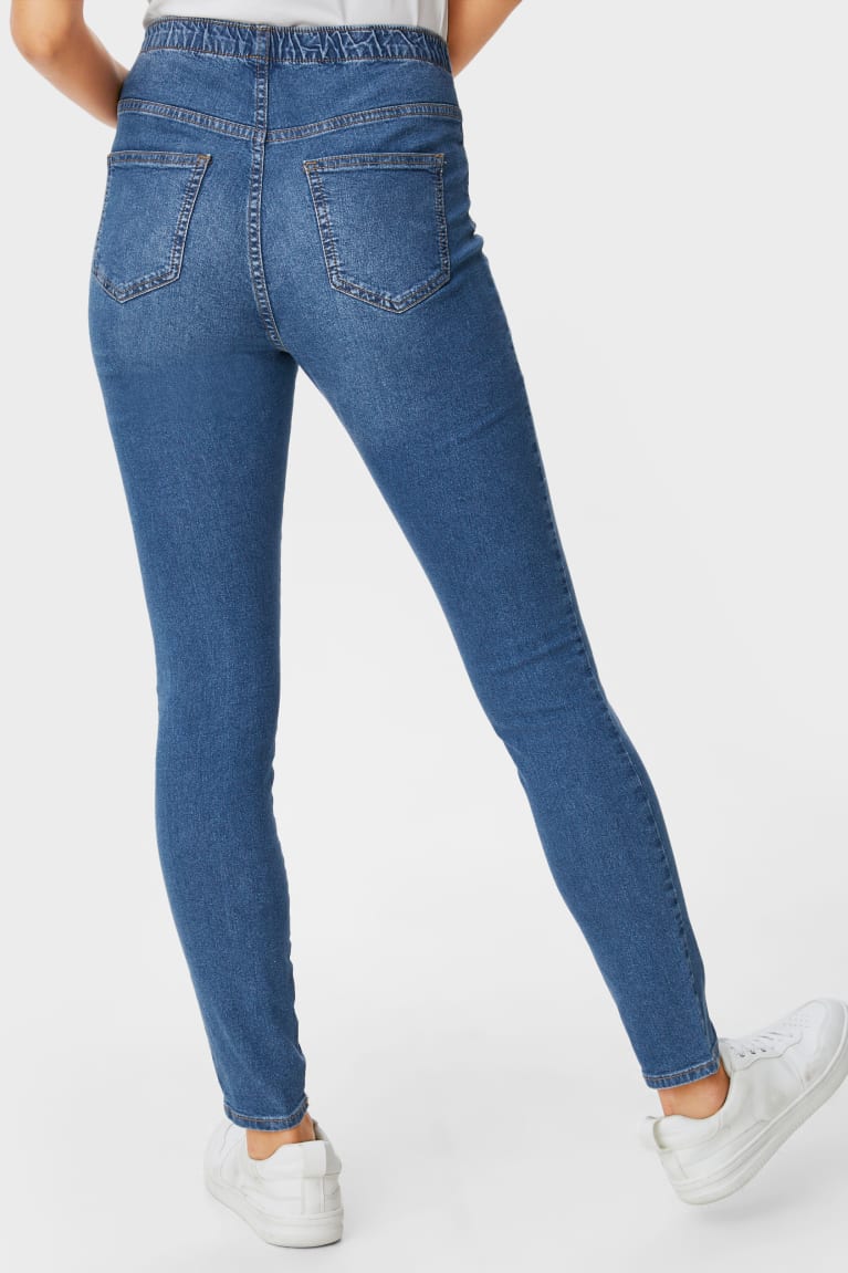 Džínsy C&A Multipack Of 3 Jegging Stredne Pásom Damske Modre | 2765CGXKE