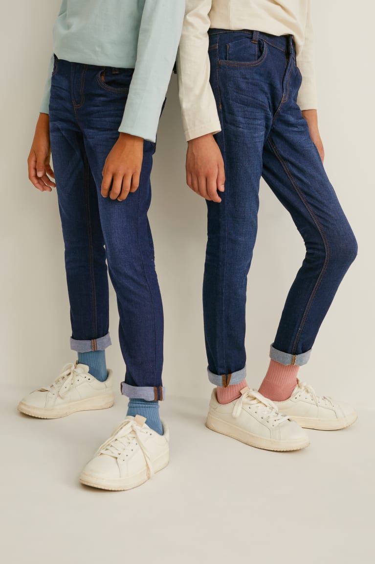 Džínsy C&A Regular Lycra® Chlapcenske Modre Tmavo Modre | 6702VDHBW
