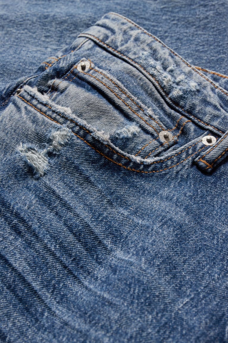 Džínsy C&A Regular Lycra® Recycled Panske Modre Svetlo Modre | 9804ZROFI