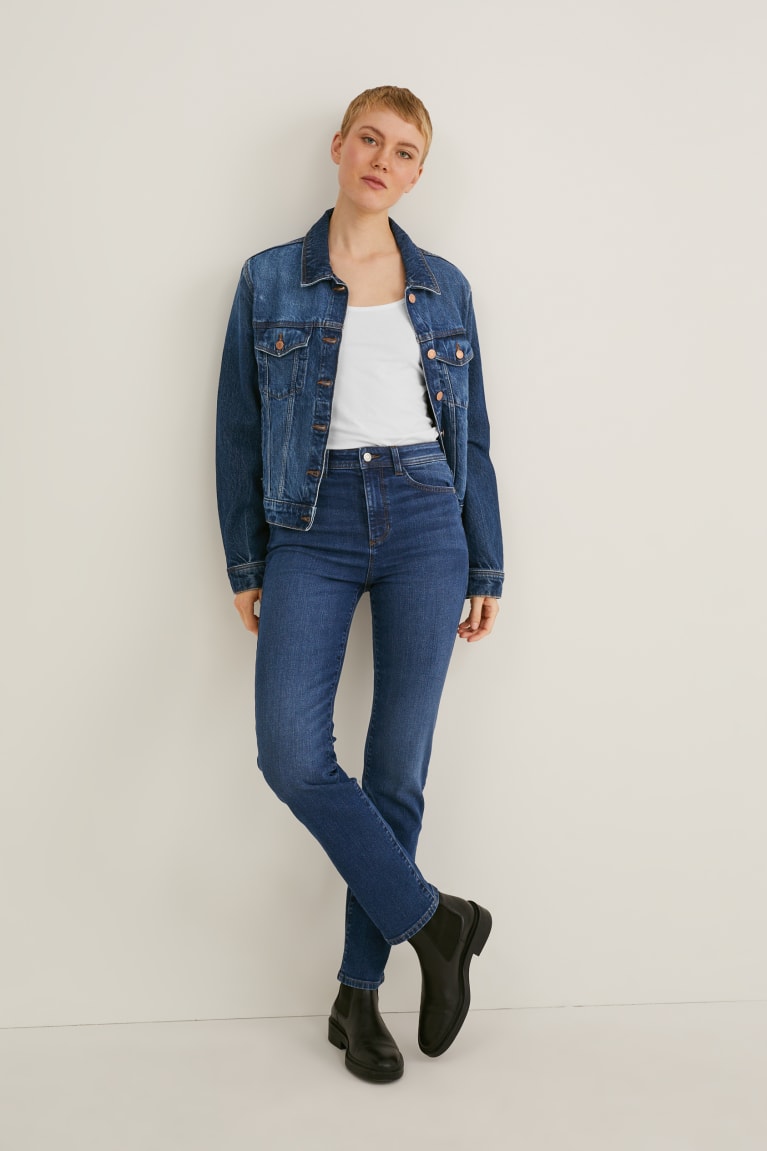 Džínsy C&A Rovno High Pásom Lycra® Damske Modre | 1638UTVAF