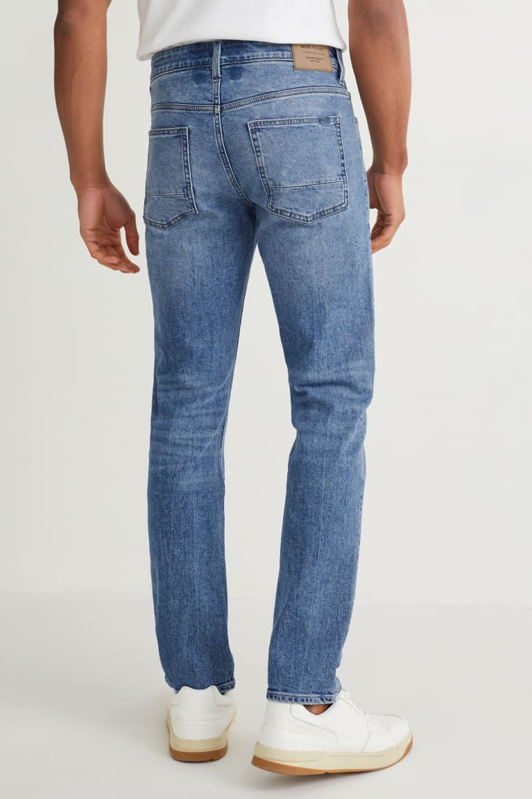 Džínsy C&A Slim Lycra® Panske Modre Svetlo Modre | 1584BXQZS
