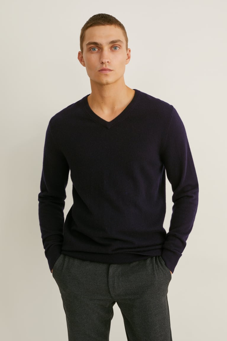 Jumpers C&A Cashmere Panske Čierne | 2631WYLDZ