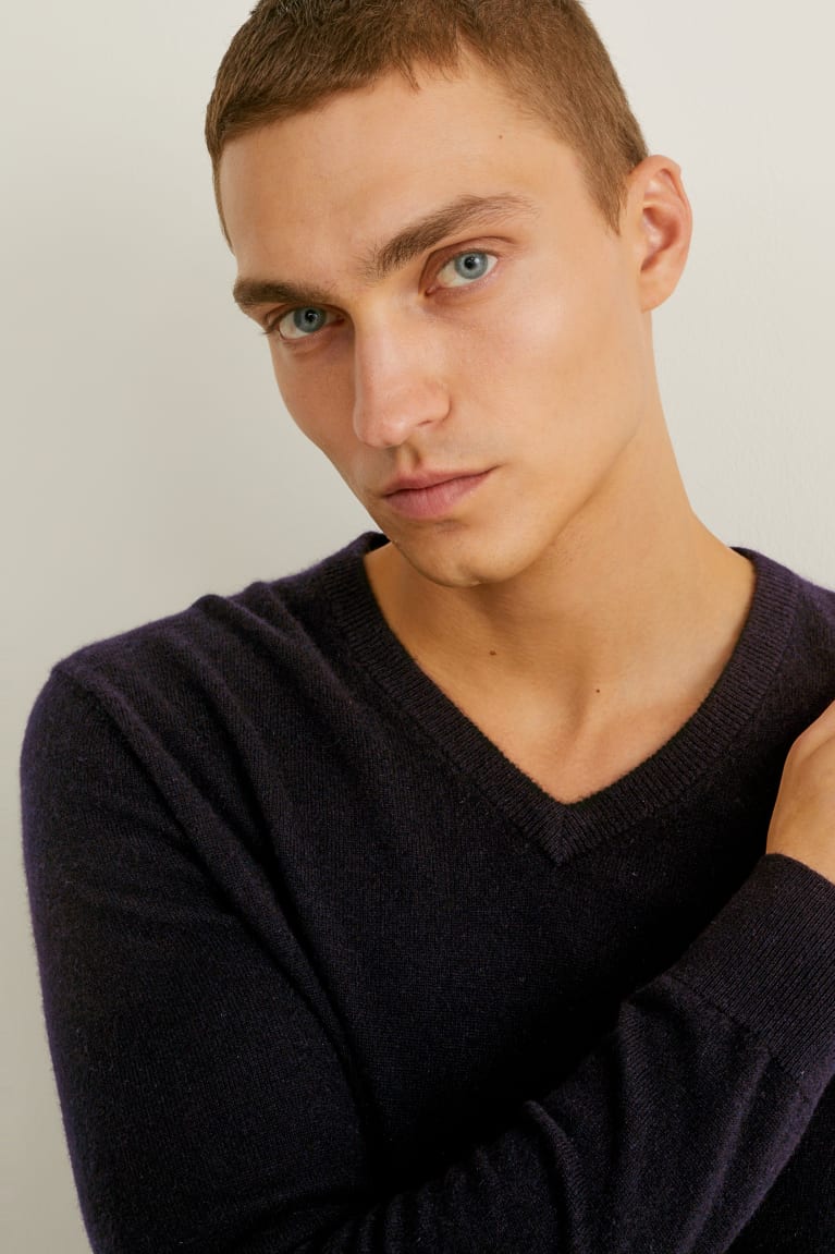 Jumpers C&A Cashmere Panske Čierne | 2631WYLDZ