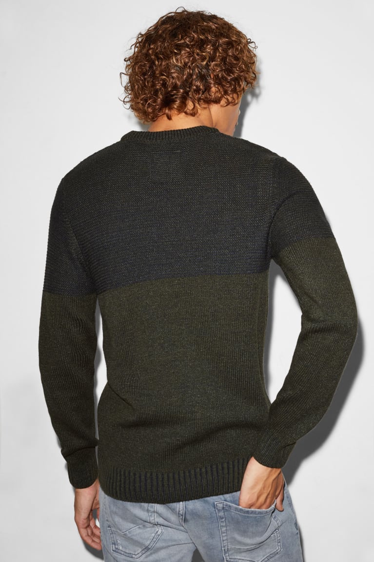 Jumpers C&A Clockhouse Panske Tmavo Zelene | 7803IHUAK