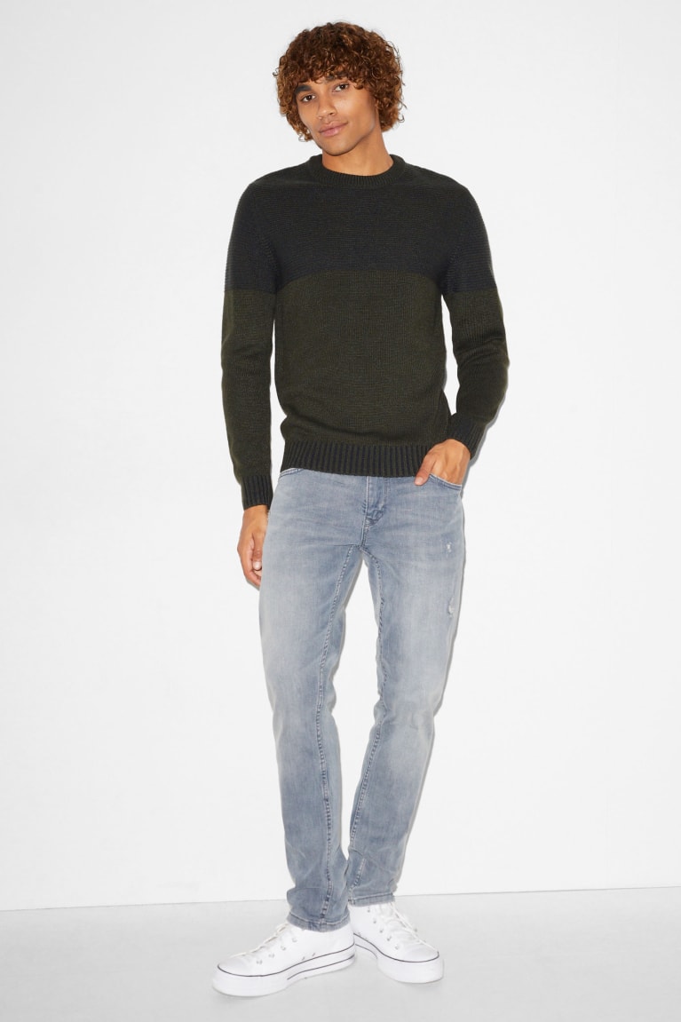 Jumpers C&A Clockhouse Panske Tmavo Zelene | 7803IHUAK