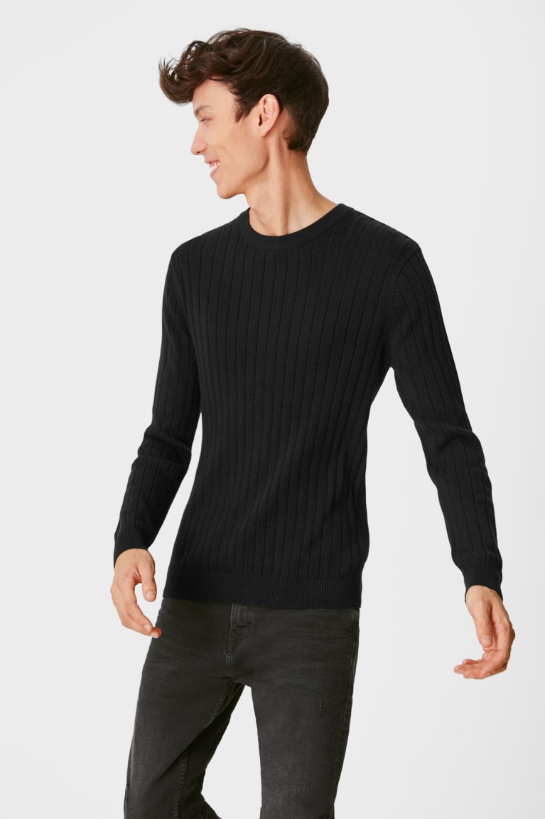 Jumpers C&A Clockhouse Panske Čierne | 2874QAUFT