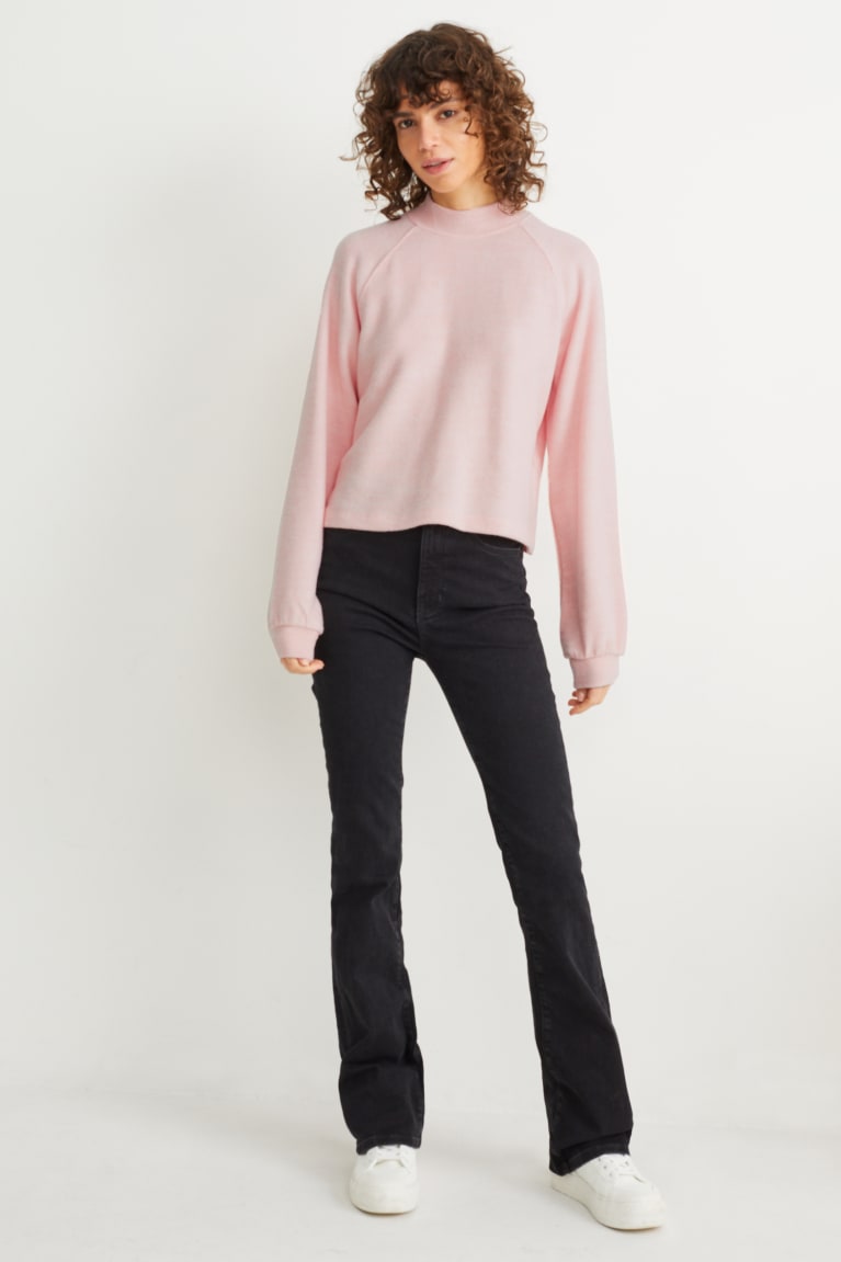 Jumpers C&A Fleece Lenzing™ Ecovero™ Damske Ruzove | 8671OJVFZ