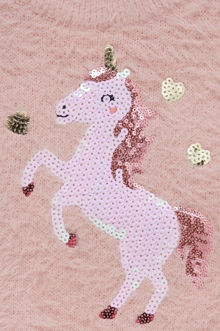 Jumpers C&A Unicorn Shiny Dievcenske Ruzove | 6285URVHY