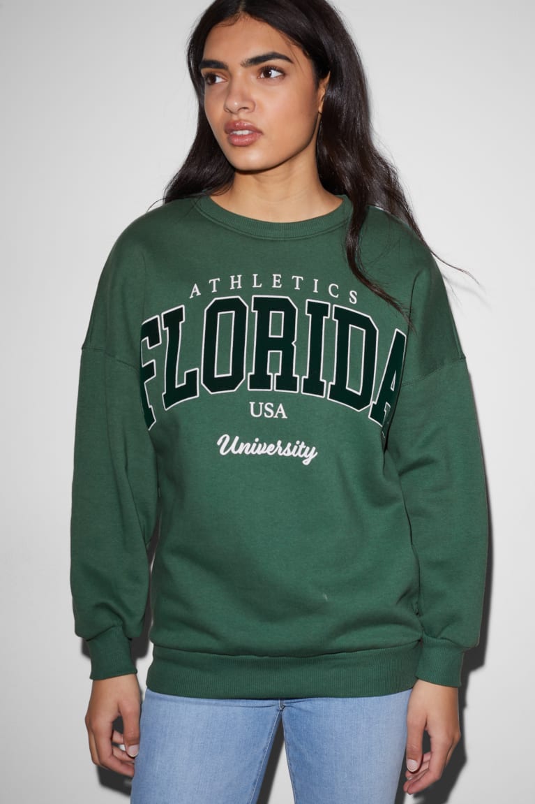 Mikiny C&A Clockhouse Damske Tmavo Zelene | 6513NJFVX