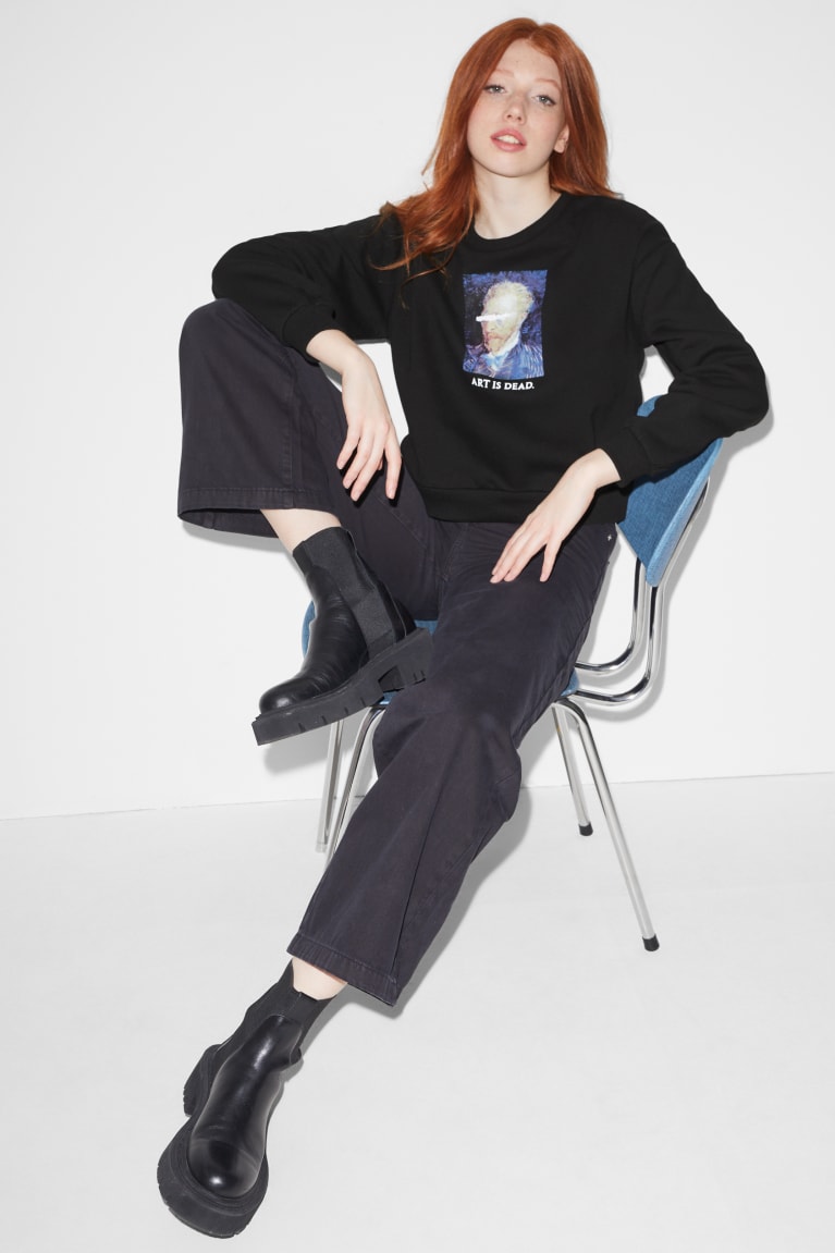 Mikiny C&A Clockhouse Damske Čierne | 9406RXIMZ