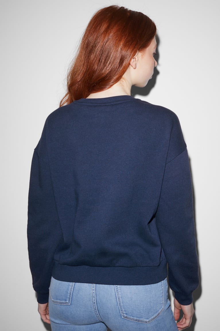 Mikiny C&A Clockhouse Mickey Mouse Damske Tmavo Modre | 2576XTMRD