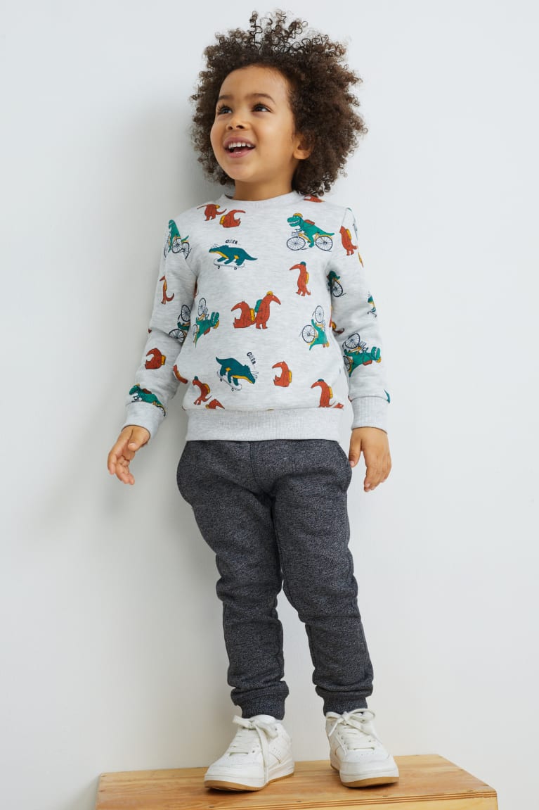 Mikiny C&A Dinosaur Dievcenske Svetlo Siva | 4579HVTLY