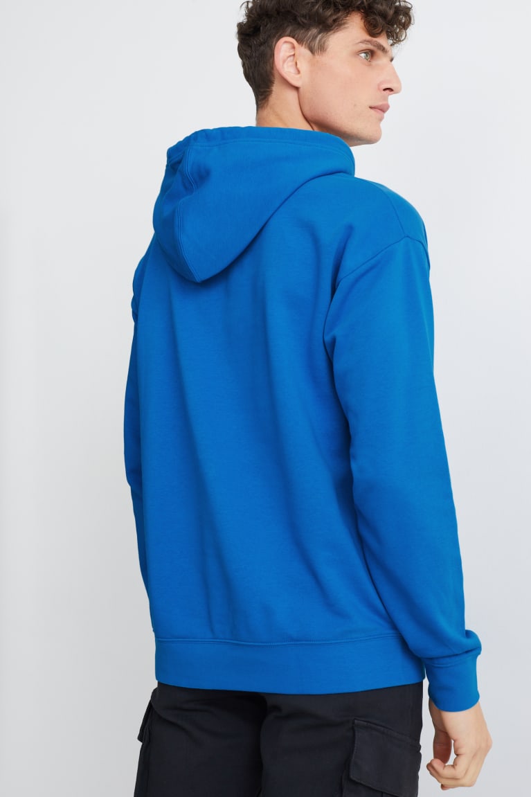 Mikiny C&A Organic Bavlnene Panske Modre | 2960OTMCE