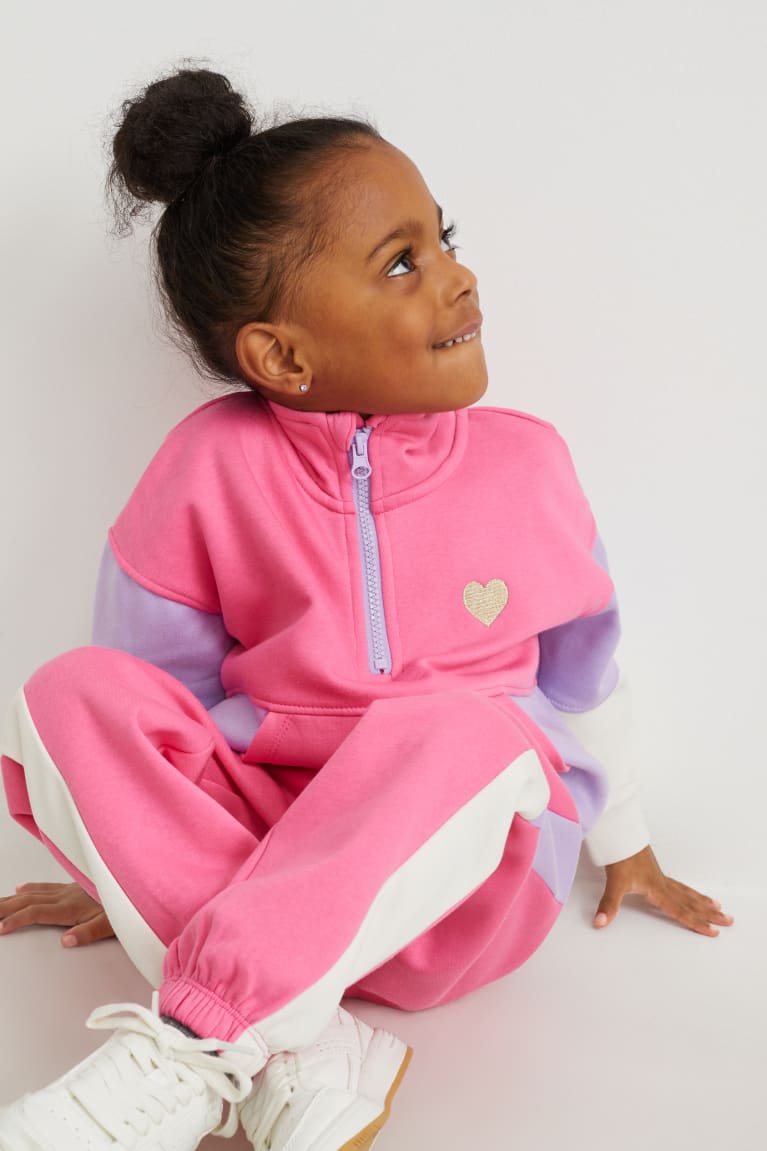 Mikiny C&A Set And Joggers 2 Piece Dievcenske Ruzove | 2763JPDXB