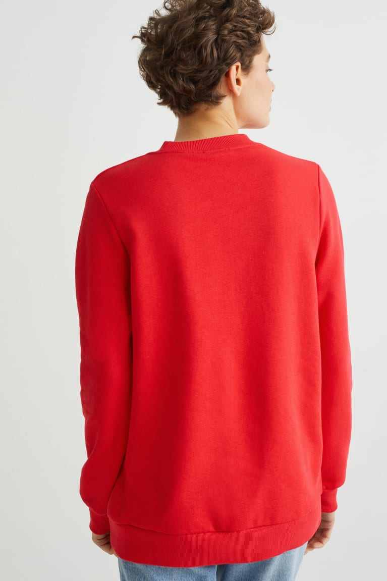 Mikiny S Kapucňou C&A Long Sleeve Damske Červené | 1657OULKH