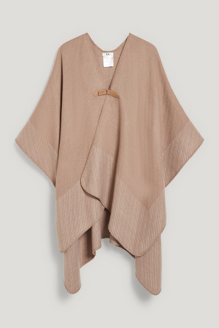 Mikiny S Kapucňou C&A Poncho Damske Siva Hnede | 6013GDHCJ