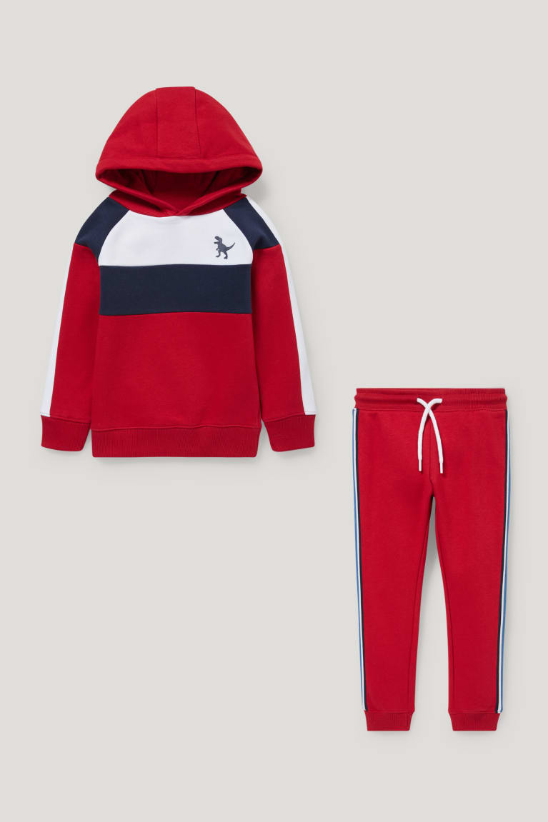 Mikiny S Kapucňou C&A Set And Joggers 2 Piece Dievcenske Červené | 0895YUCOQ