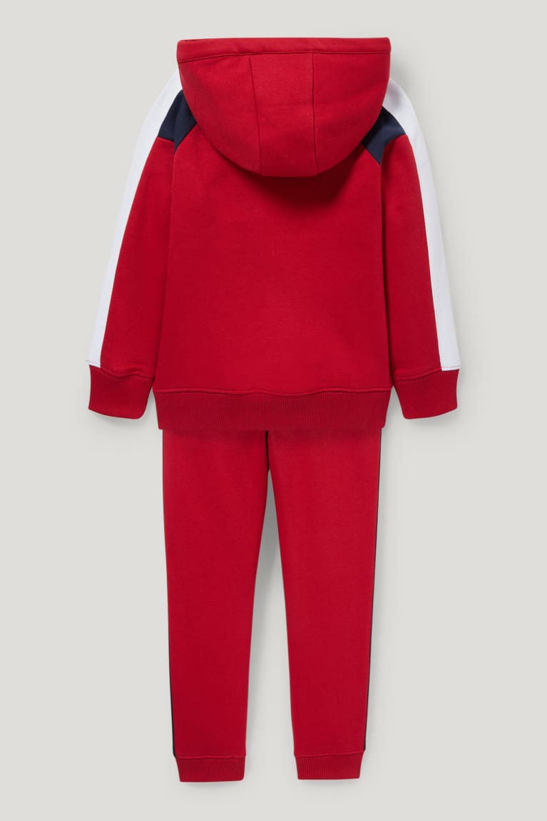 Mikiny S Kapucňou C&A Set And Joggers 2 Piece Dievcenske Červené | 0895YUCOQ
