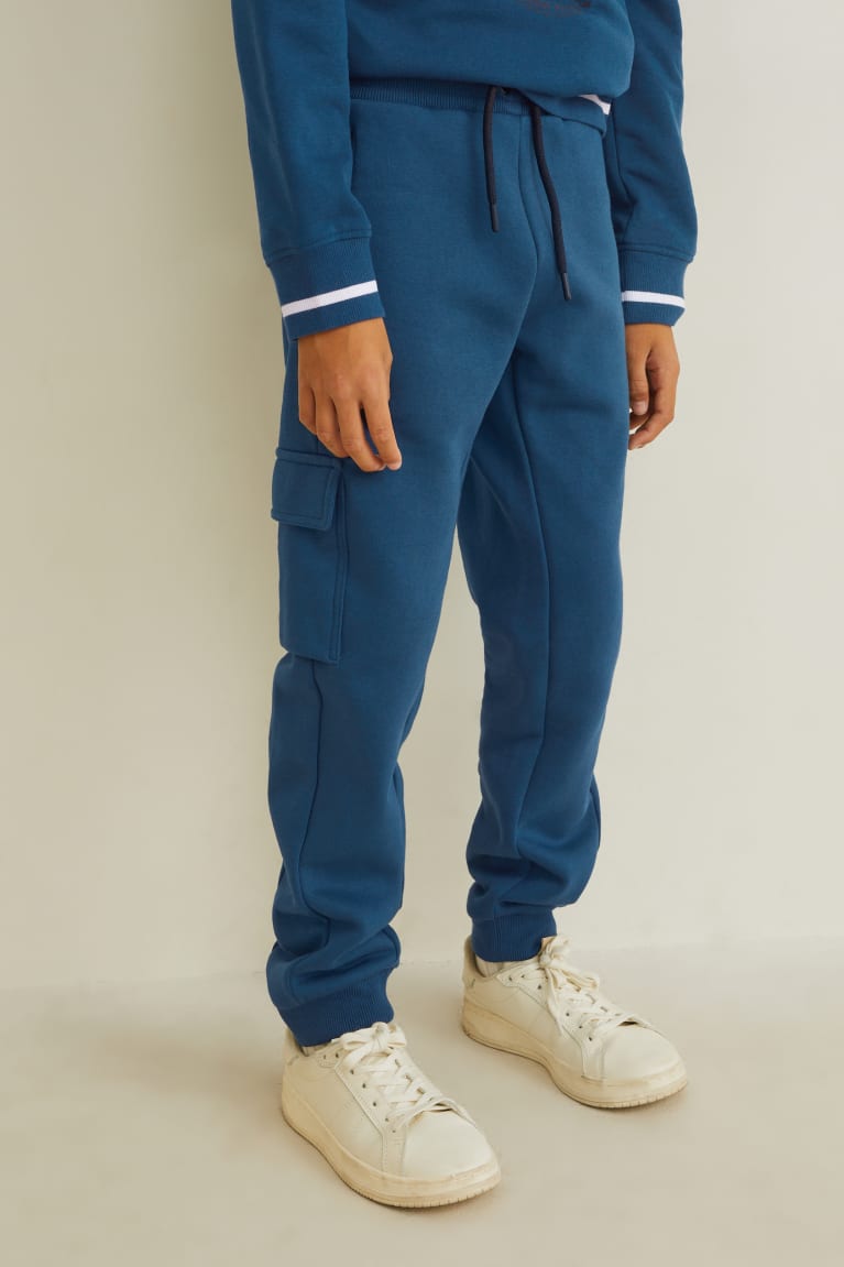 Nohavice C&A Cargo Joggers Chlapcenske Modre | 0514XJAWZ