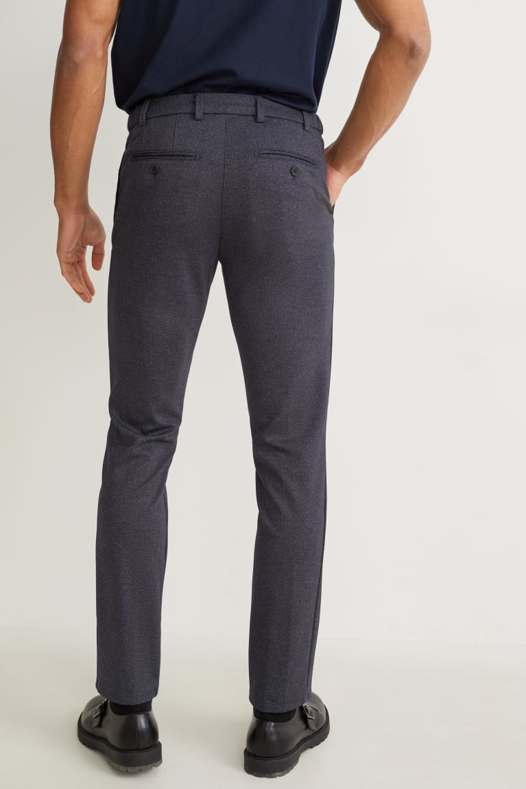 Nohavice C&A Cloth Flex 4 Way Stretch Lycra® Panske Tmavo Modre | 9725DAIOS