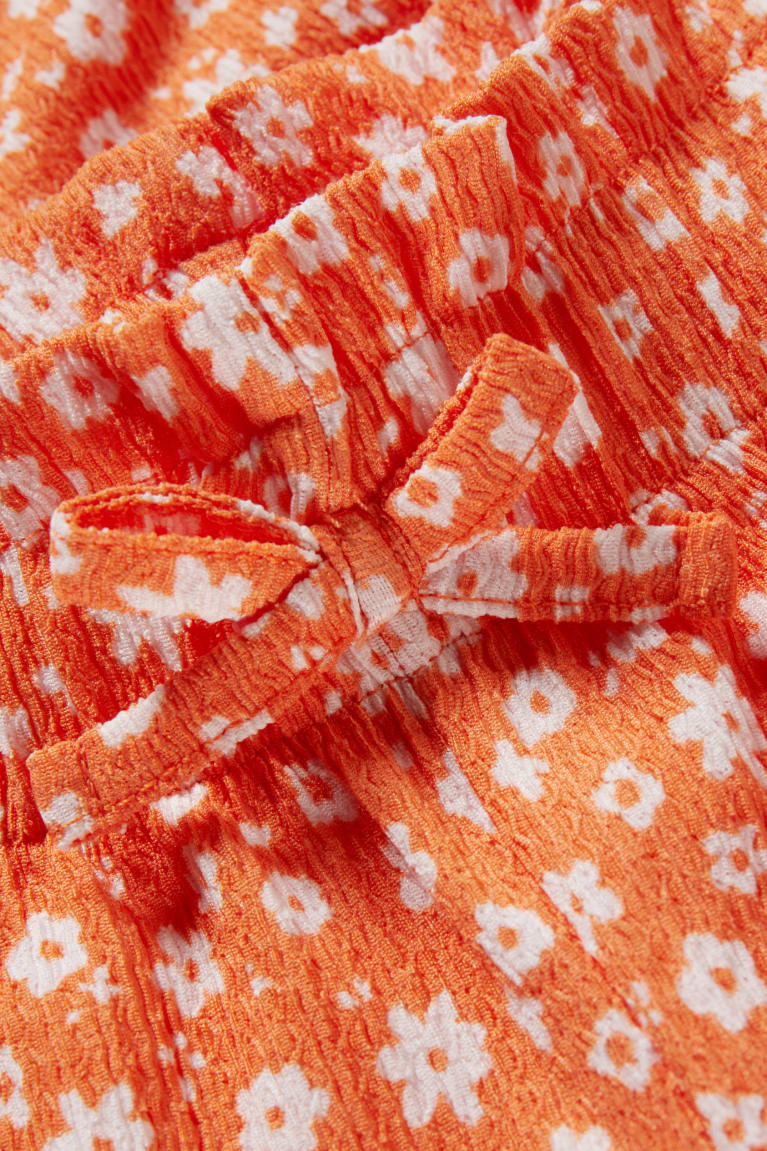 Nohavice C&A Cloth Floral Dievcenske Oranžové | 7415SZPTW