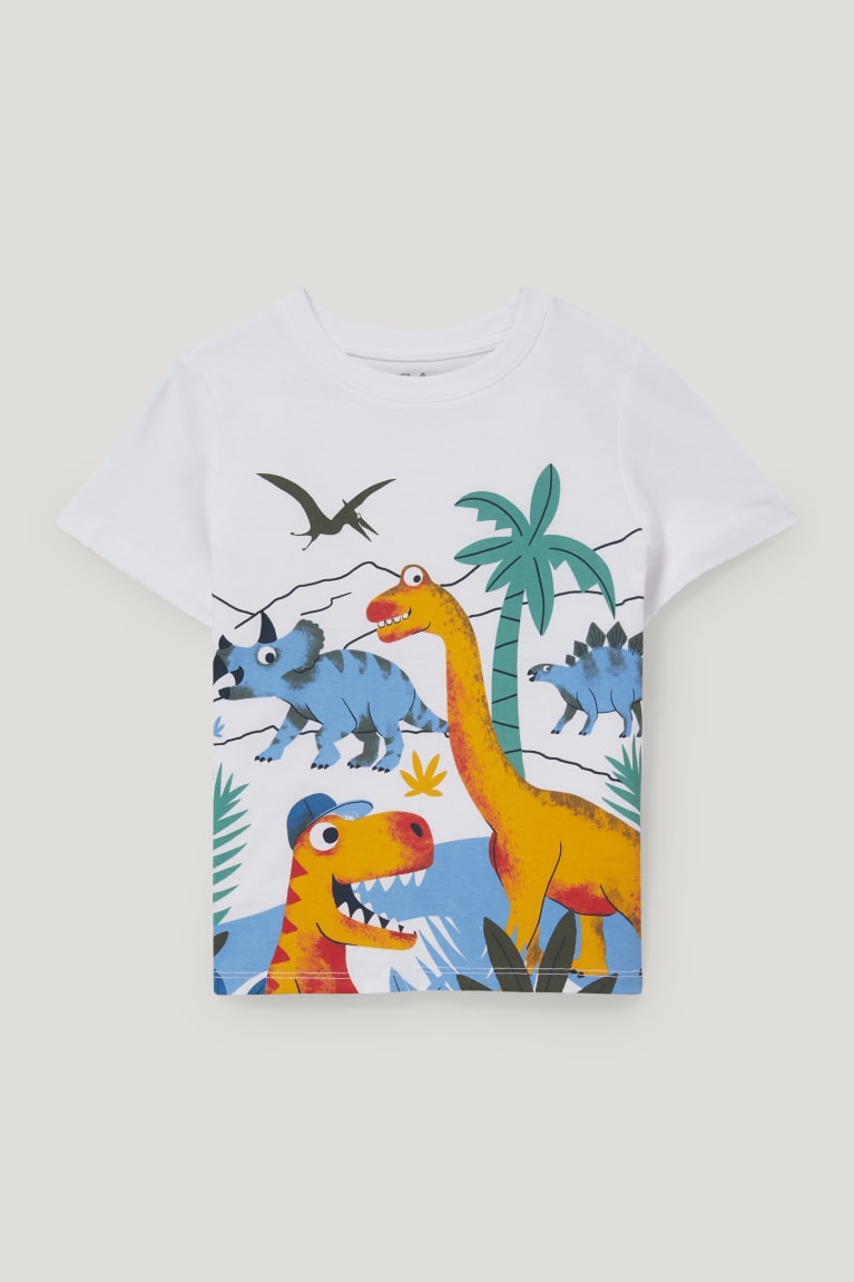 Nohavice C&A Dinosaur Set Sleeve And 2 Piece Chlapcenske Biele | 0328JDZKS