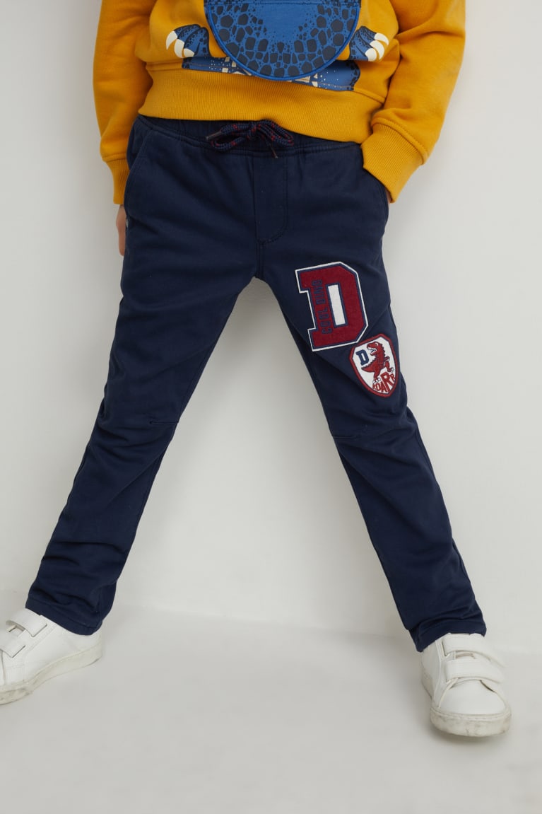 Nohavice C&A Dinosaur Slim Fit Chlapcenske Tmavo Modre | 7128LWIUA