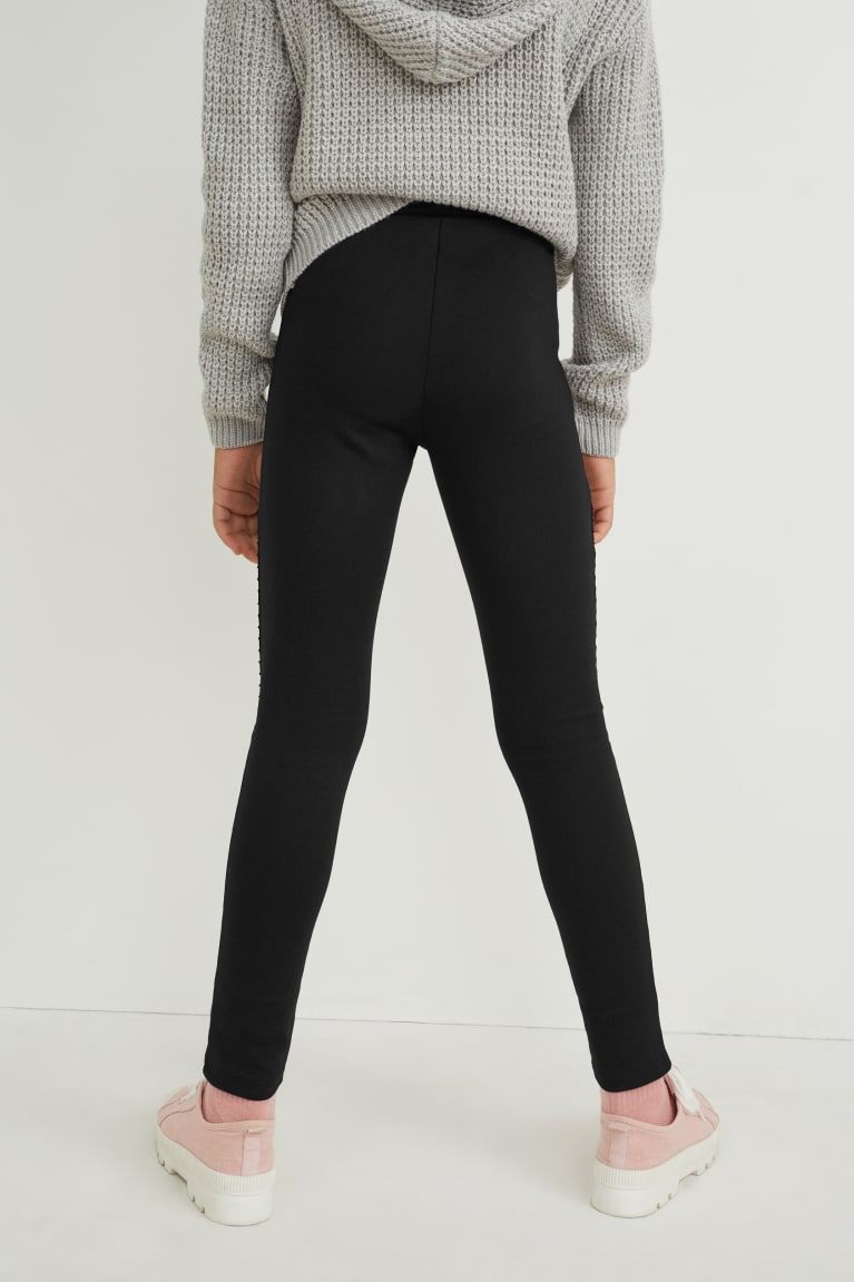 Nohavice C&A Leggings Dievcenske Čierne | 6914JPYOC