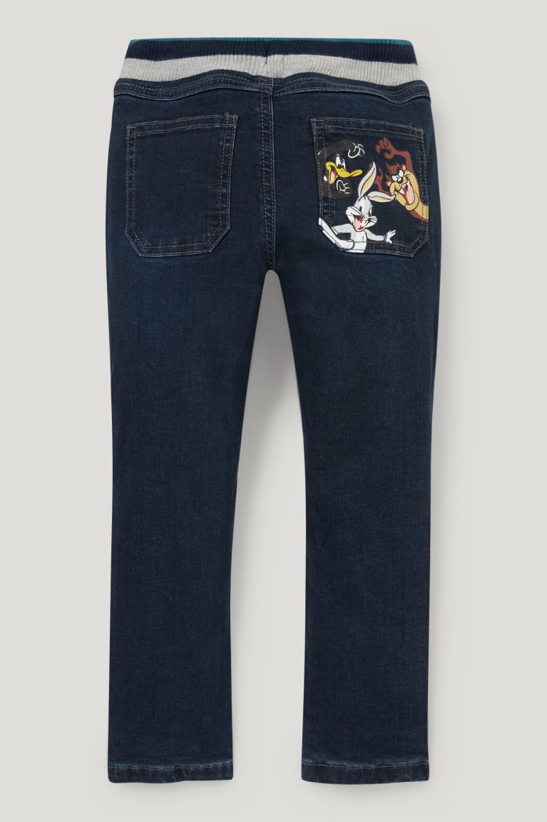 Nohavice C&A Looney Tunes Regular Thermal Chlapcenske Modre Tmavo Modre | 5147HVMOP