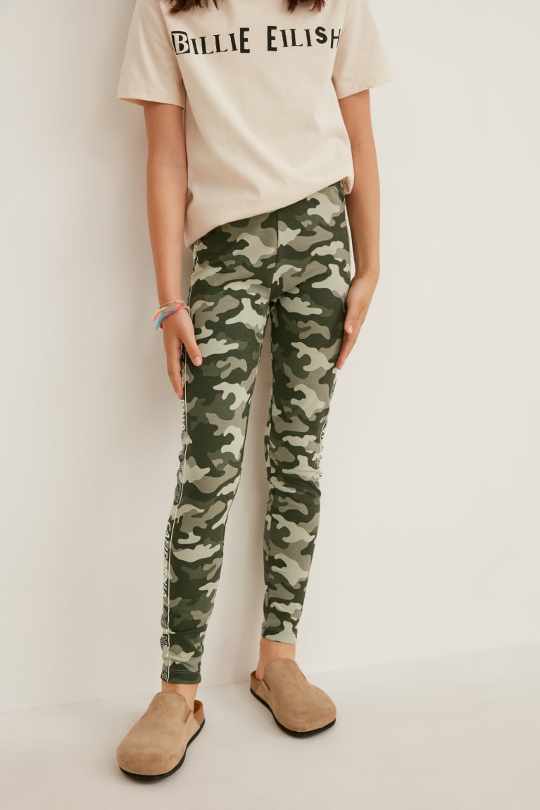 Nohavice C&A Multipack Of 2 Leggings Dievcenske Camouflage | 5372AQTGO