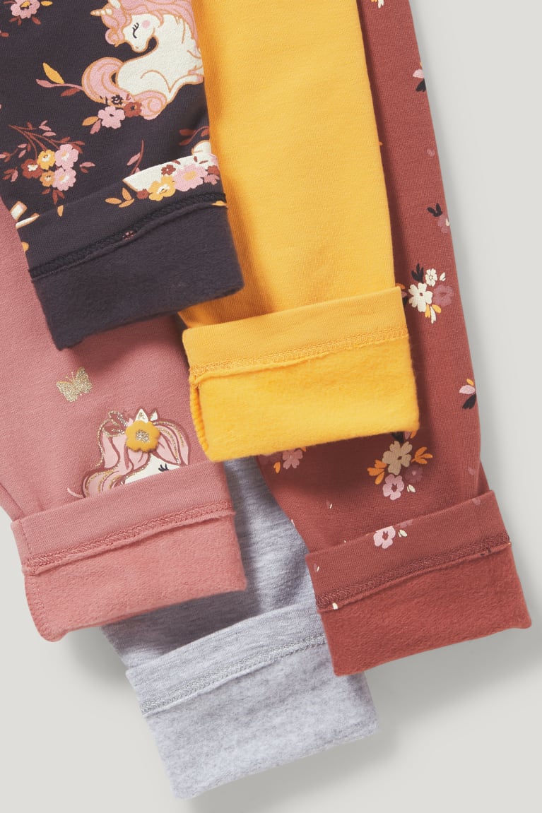 Nohavice C&A Multipack Of 5 Thermal Leggings Dievcenske Koralove | 9168TQIDU