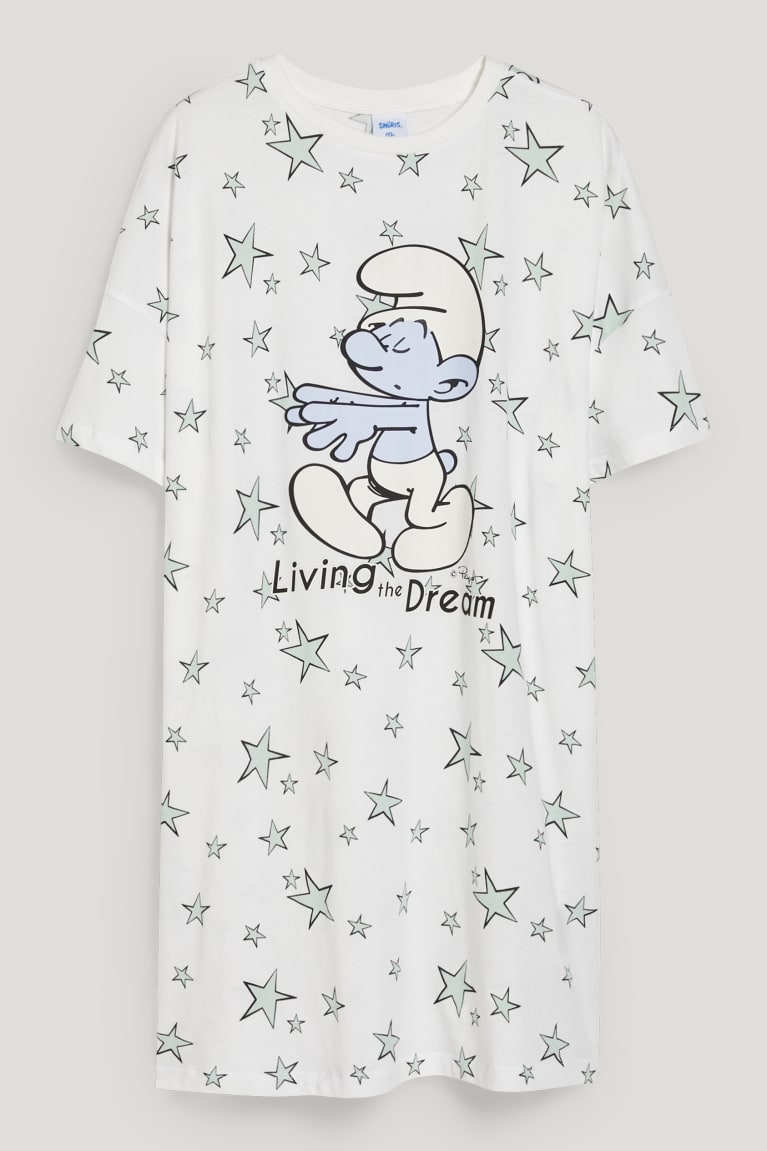 Nočná Bielizeň C&A Clockhouse NightThe Smurfs Damske Biele | 3951JACSF