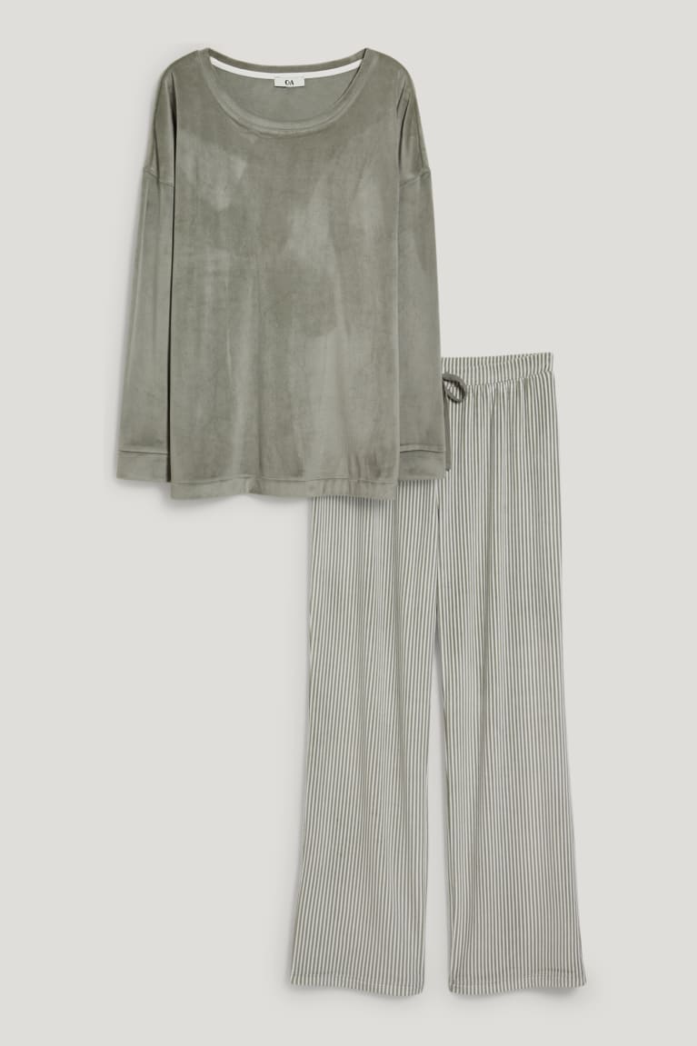 Nočná Bielizeň C&A Pyjamas Damske Svetlo Zelene | 7902PJESA