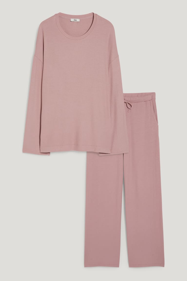 Nočná Bielizeň C&A Pyjamas Damske Tmavo Ruzove | 3910TCZDS