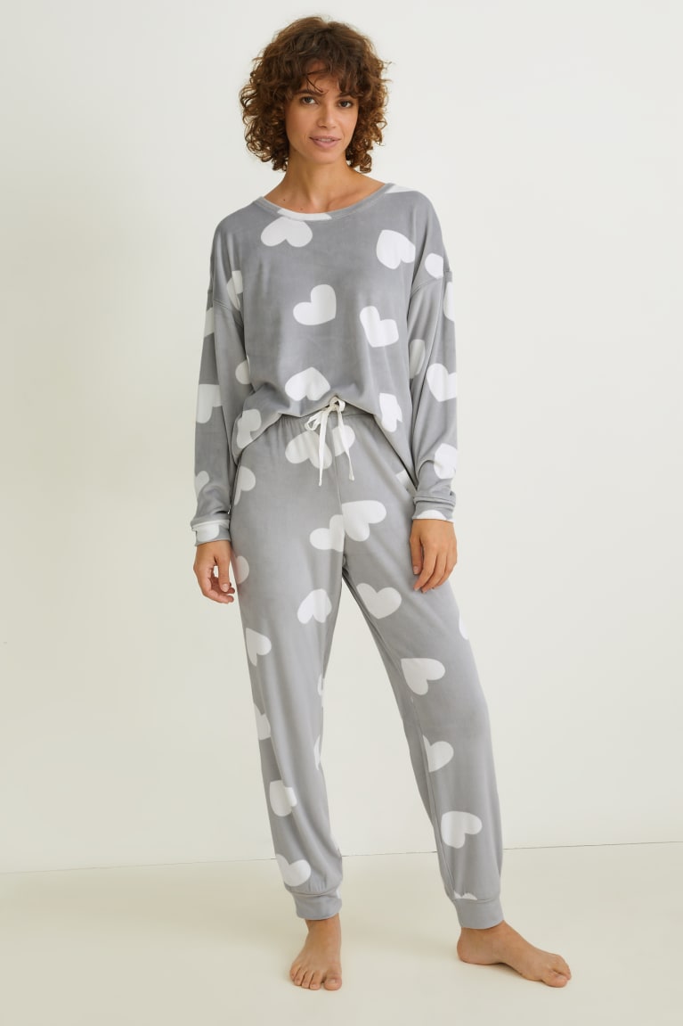 Nočná Bielizeň C&A Pyjamas Patterned Damske Siva | 6248MQTLK