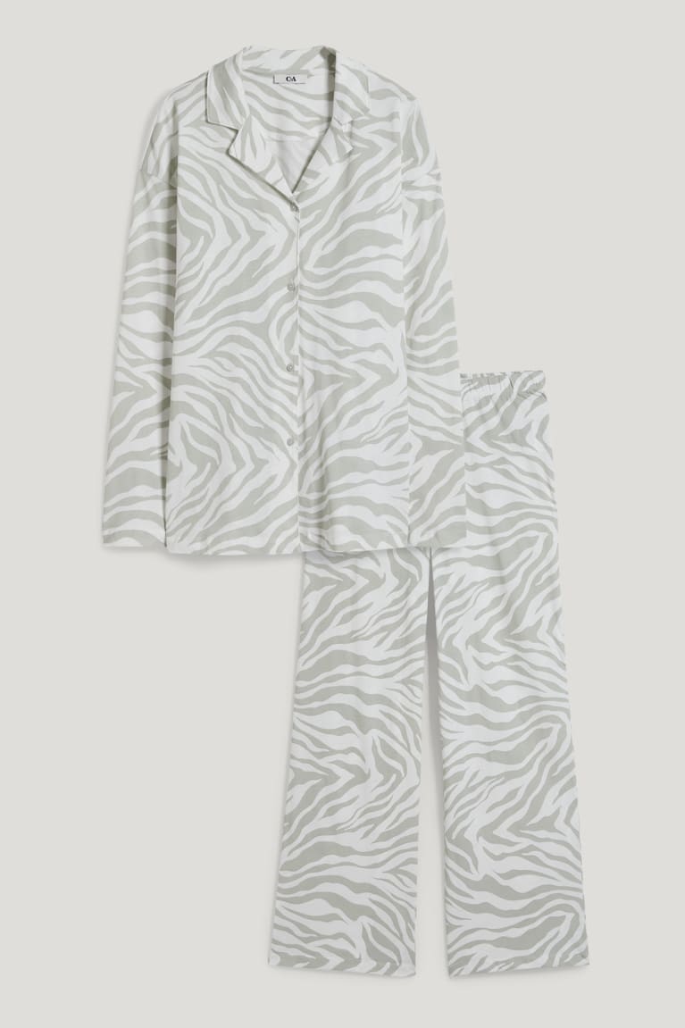 Nočná Bielizeň C&A Pyjamas Patterned Damske Biele | 8470IATBN