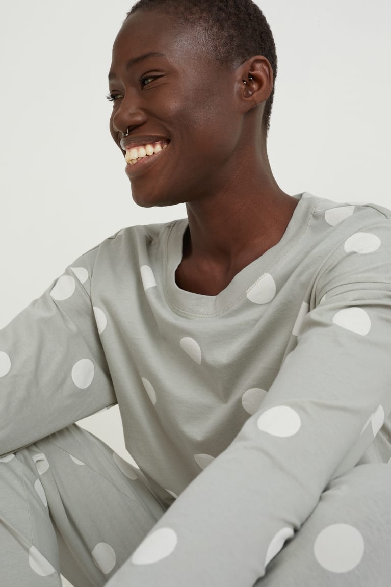 Nočná Bielizeň C&A Pyjamas Polka Dot Damske Mätové Zelene | 9506ZJVXO