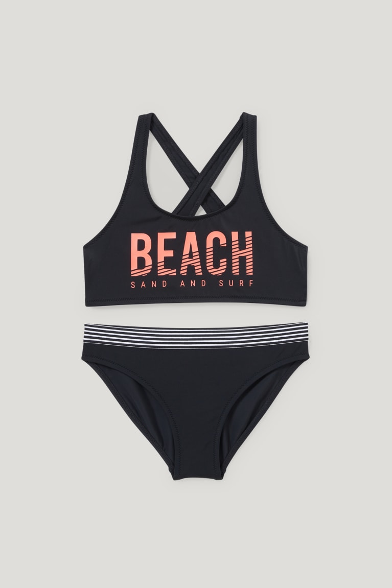 Plavky C&A Bikiny Lycra® Xtra Life™ 2 Piece Dievcenske Čierne | 2193ZPIMJ